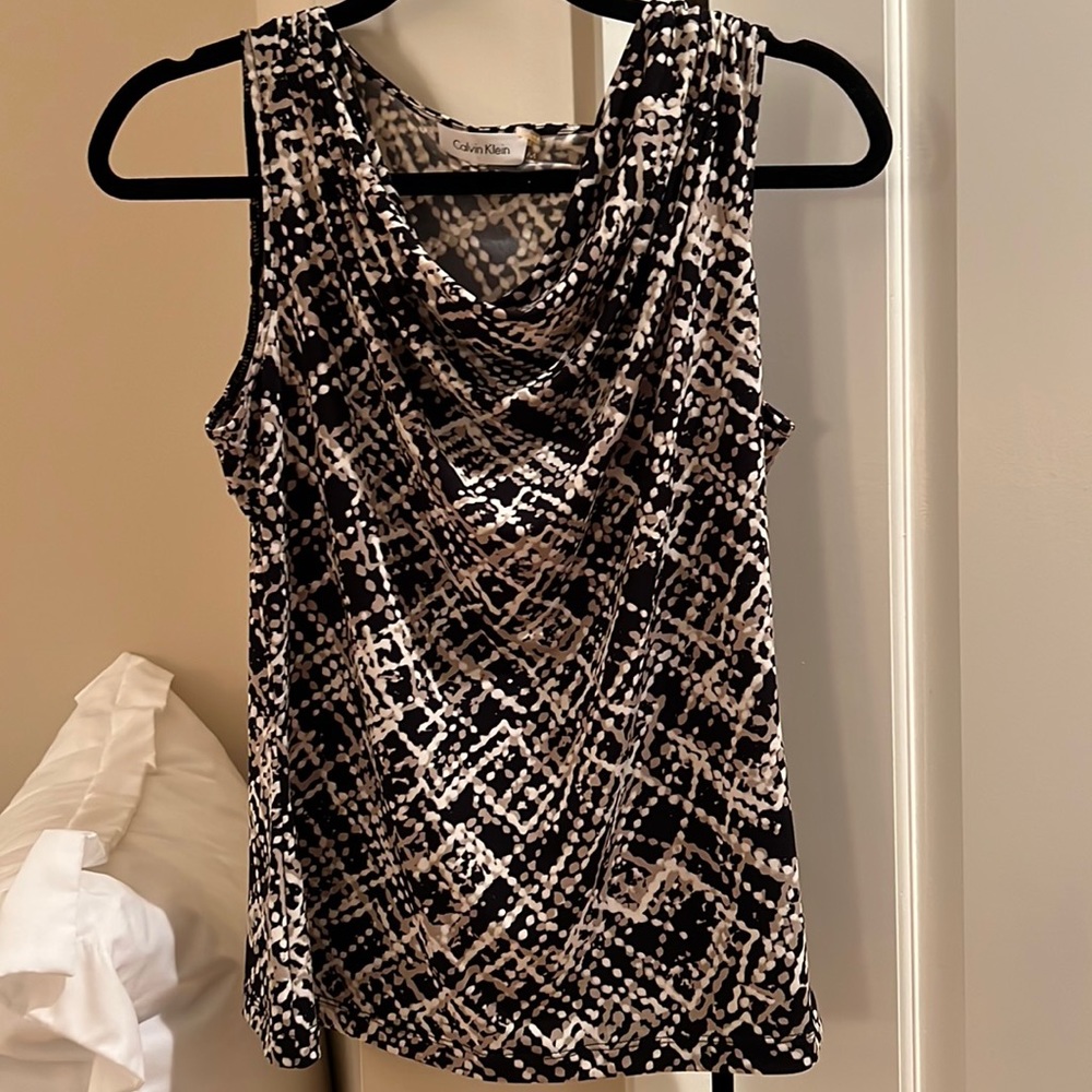 Calvin Klein Medium cowlneck sleeveless top